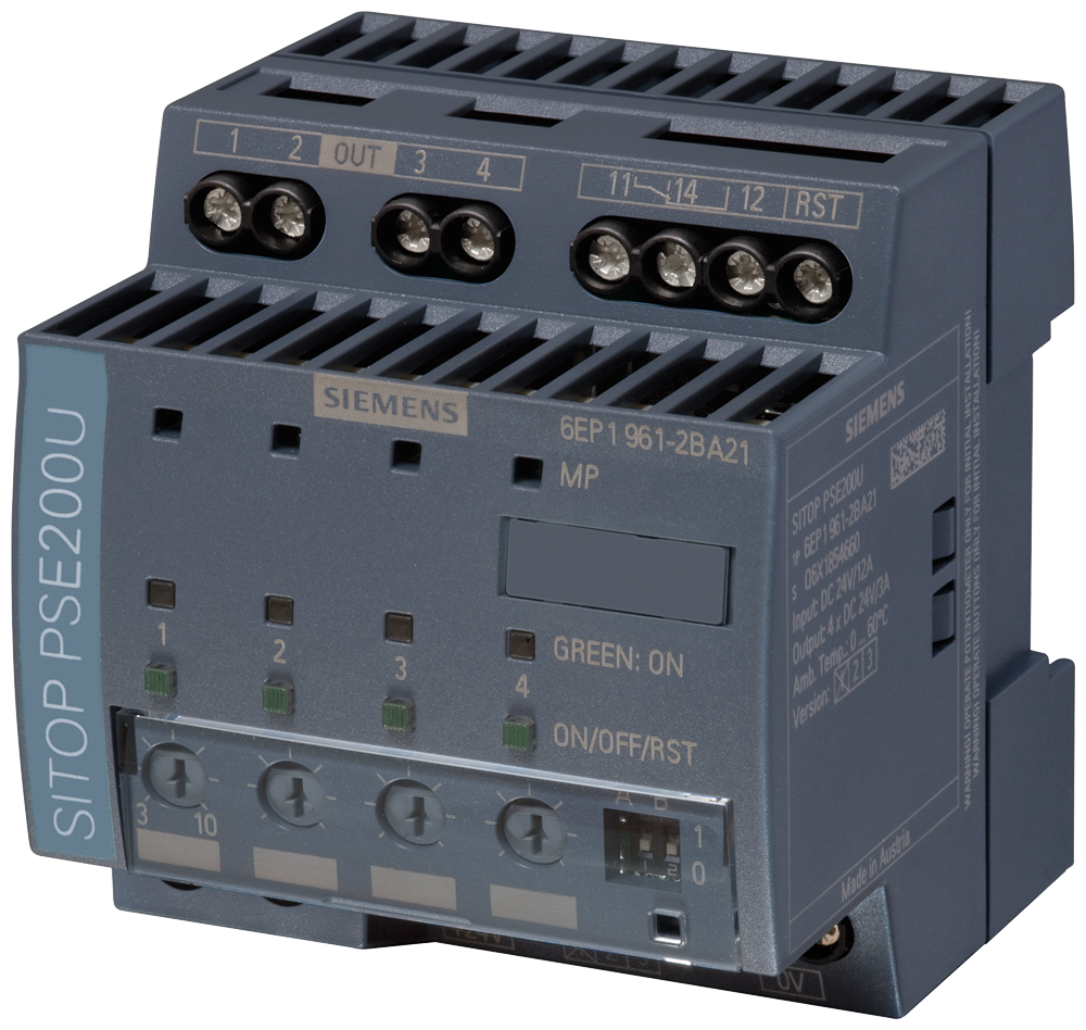 SITOP PSE200U Selektivitaetsmodul 4 x 10A 6EP1961-2BA21